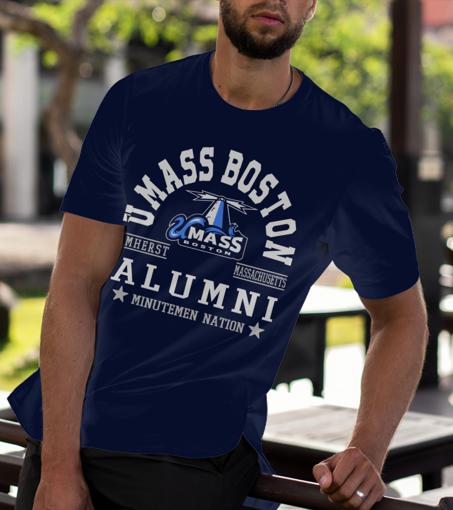 UMass Boston Alumni Amherst Massachusetts Minutemen Nation T-Shirt