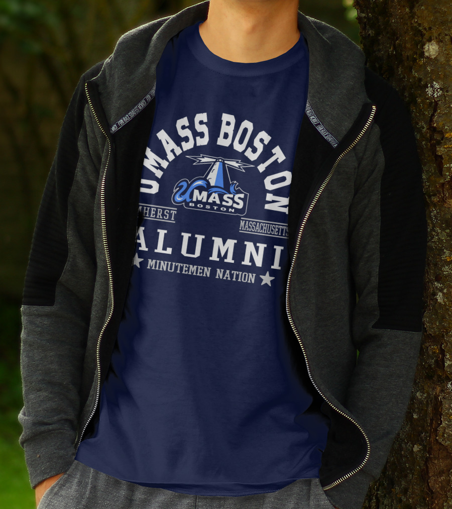 UMass Boston Alumni Amherst Massachusetts Minutemen Nation T-Shirt
