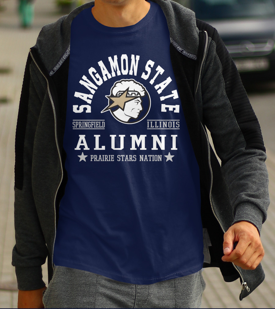 Sangamon State Springfield Illinois Alumni Prairie Stars Nation T-Shirt