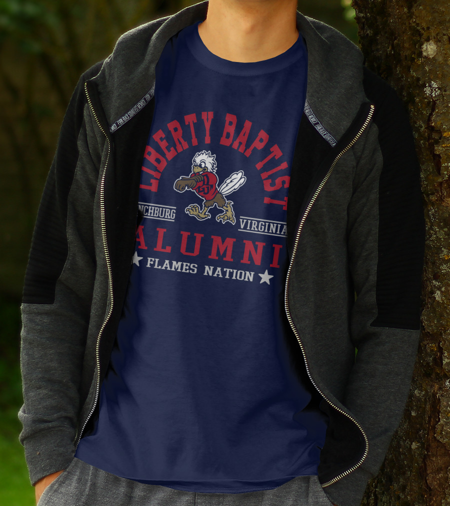 Liberty Baptist Alumni Lynchburg Virginia Flames Nation T-Shirt