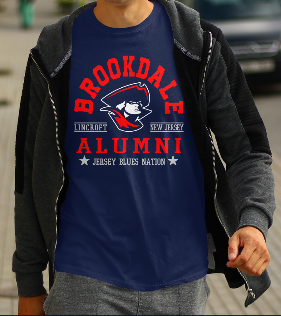 Brookdale Alumni Lincroft New Jersey Jersey Blues Nation T-Shirt