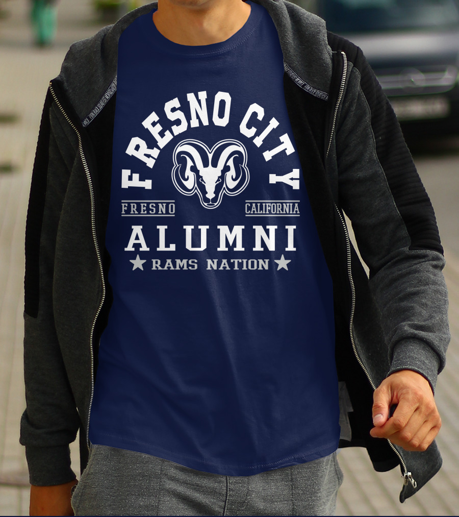 Fresno City California Alumni Rams Nation T-Shirt
