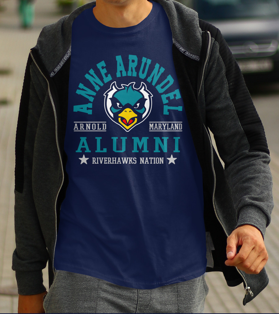 Anne Arundel Alumni Arnold Maryland Riverhawks Nation T-Shirt