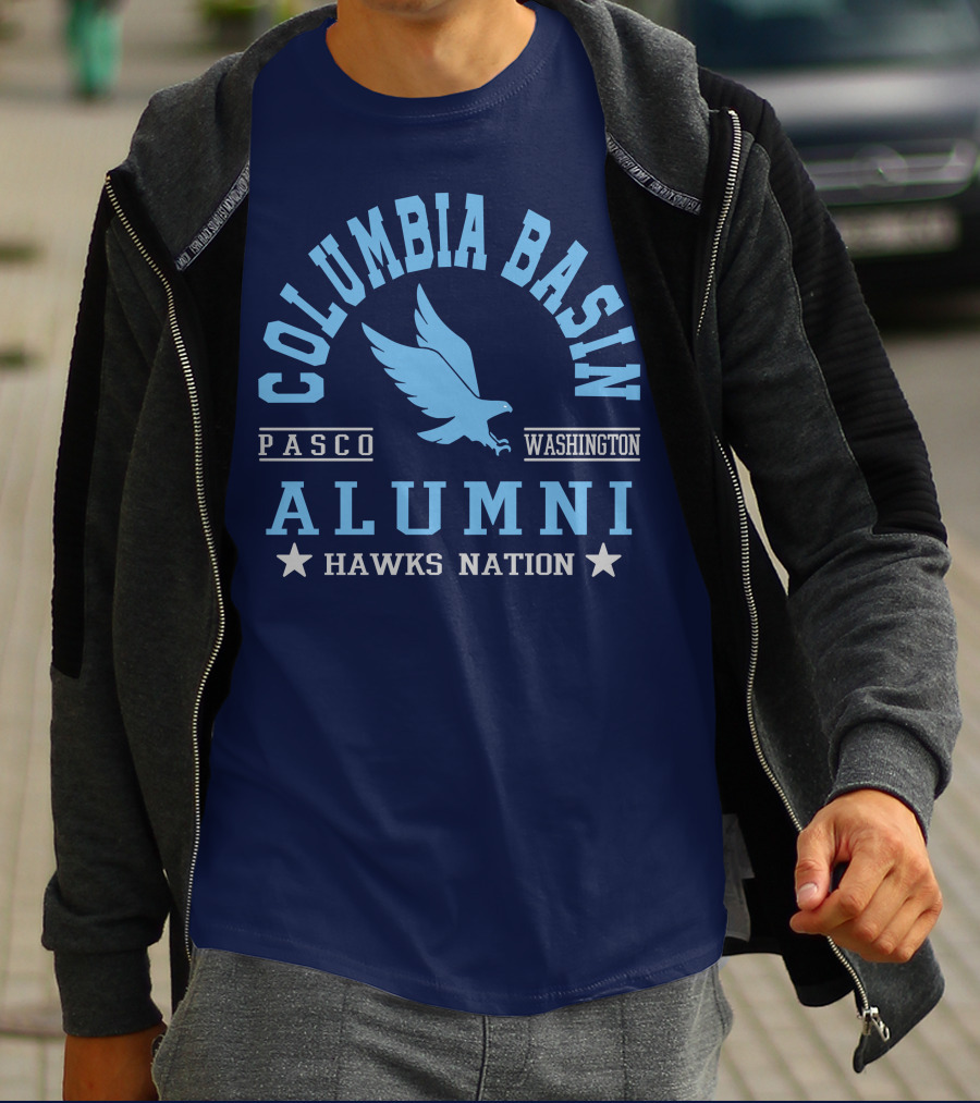 Columbia Basin Alumni Hawks Nation Pasco Washington T-Shirt