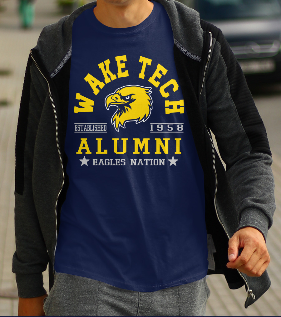 Wake Tech Alumni Eagles Nation Established 1958 T-Shirt