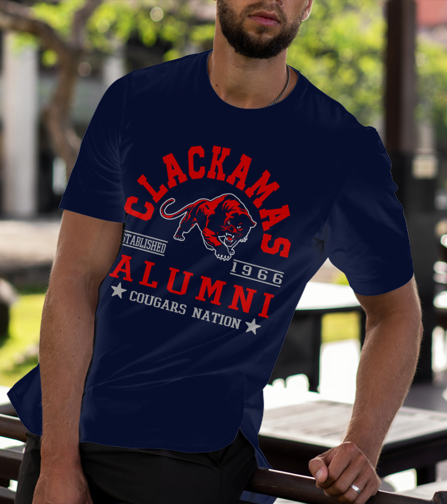 Clackamas Alumni Established 1966 Cougars Nation T-Shirt