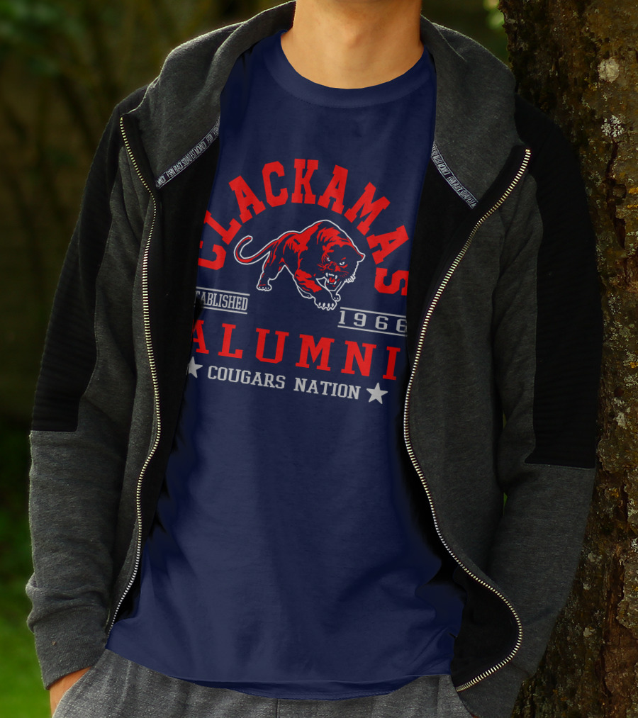 Clackamas Alumni Established 1966 Cougars Nation T-Shirt