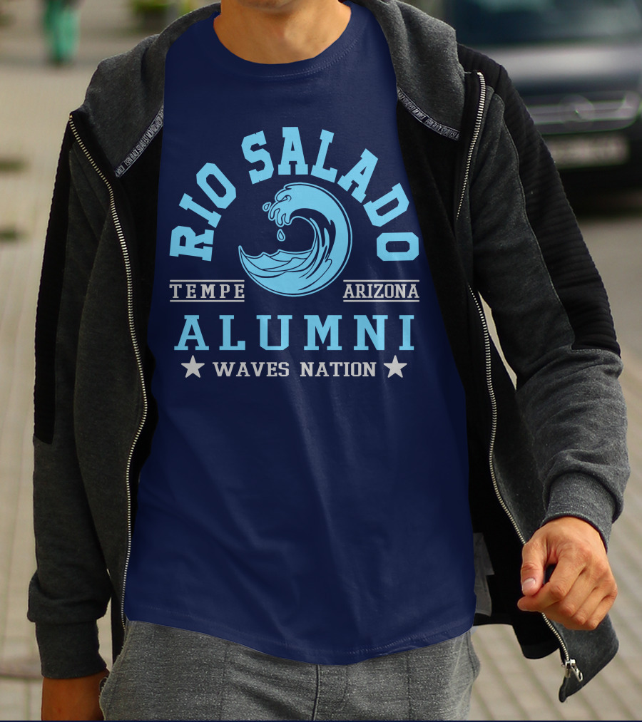 Rio Salado College Tempe Arizona Alumni Waves Nation T-Shirt