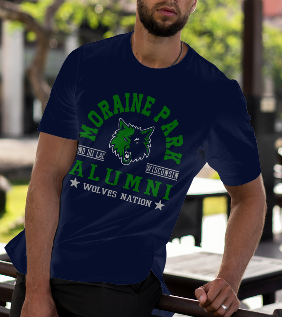 Moraine Park Alumni Wolves Nation Fond Du Lac Wisconsin T-Shirt