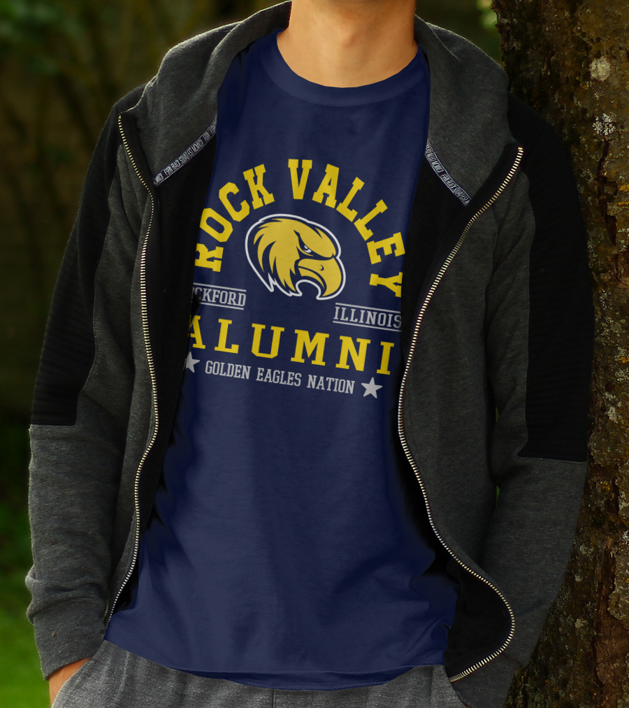 Rock Valley College Alumni Rockford Illinois Golden Eagles Nation T-Shirt
