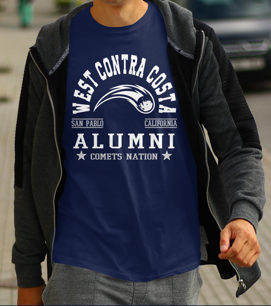 West Contra Costa San Pablo California Alumni Comets Nation T-Shirt