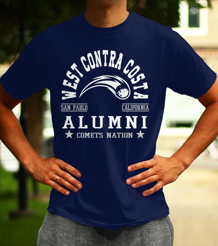 West Contra Costa San Pablo California Alumni Comets Nation T-Shirt