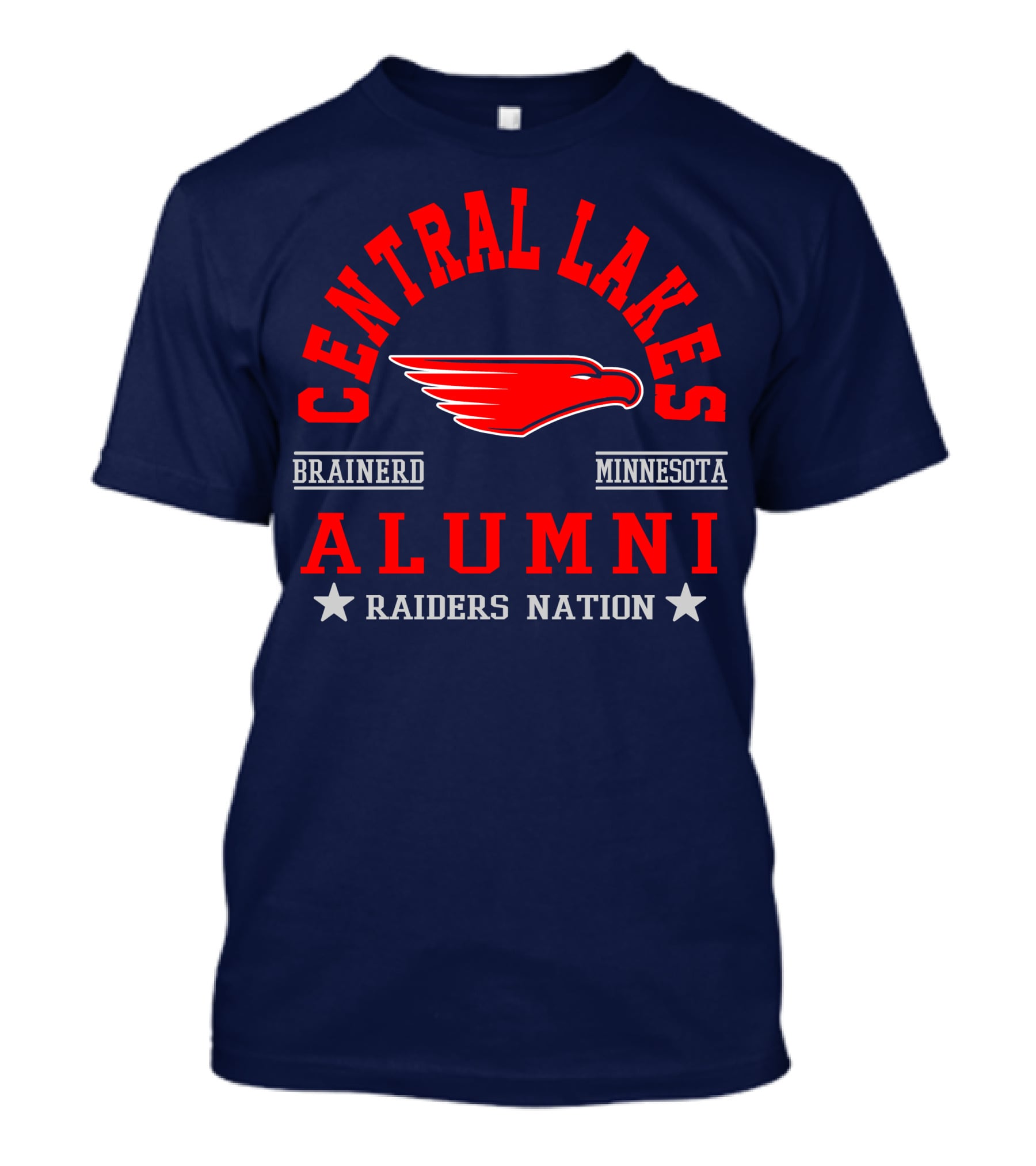 Central Lakes College Alumni Raiders Nation Brainerd Minnesota T-Shirt