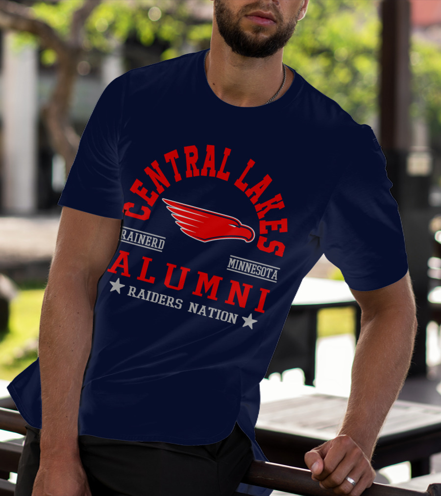 Central Lakes College Alumni Raiders Nation Brainerd Minnesota T-Shirt