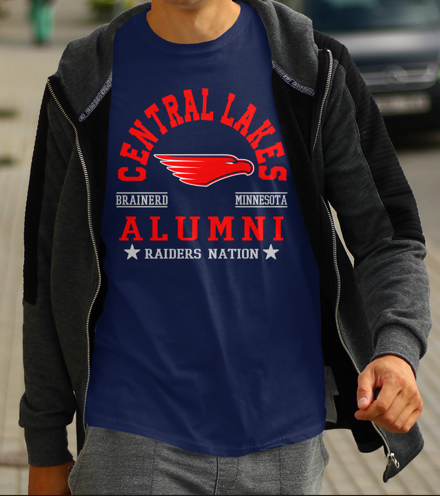 Central Lakes College Alumni Raiders Nation Brainerd Minnesota T-Shirt