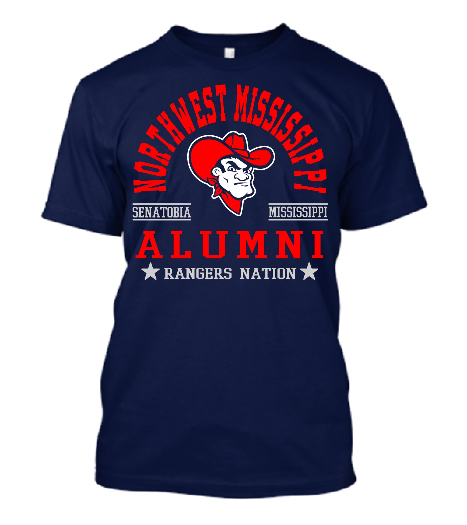 Northwest Mississippi Senatobia Alumni Rangers Nation T-Shirt