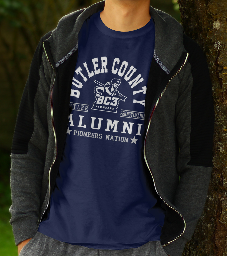 Butler County BC3 Pioneers Alumni Pennsylvania Nation T-Shirt