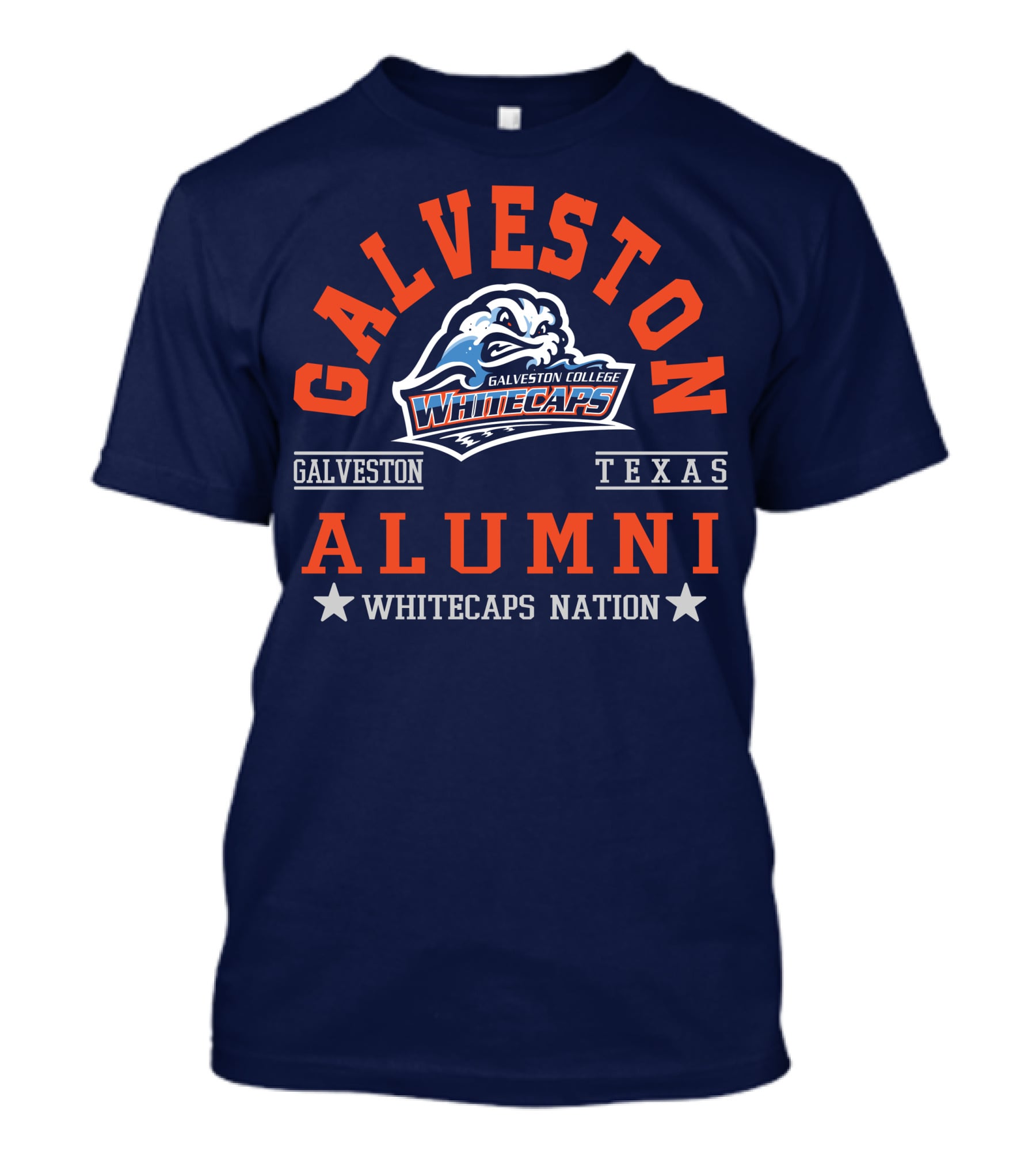 Galveston College Whitecaps Alumni Texas Whitecaps Nation T-Shirt