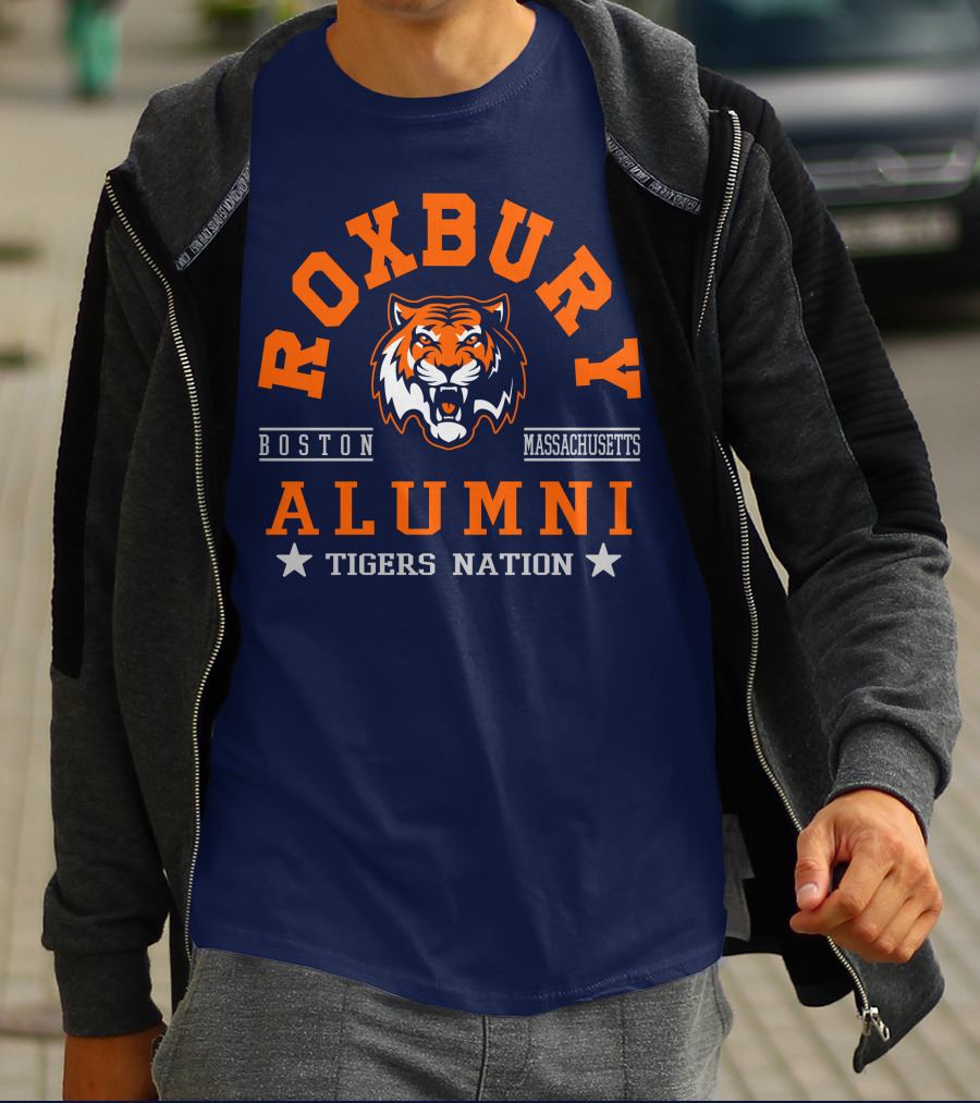 Roxbury Boston Massachusetts Alumni Tigers Nation T-Shirt