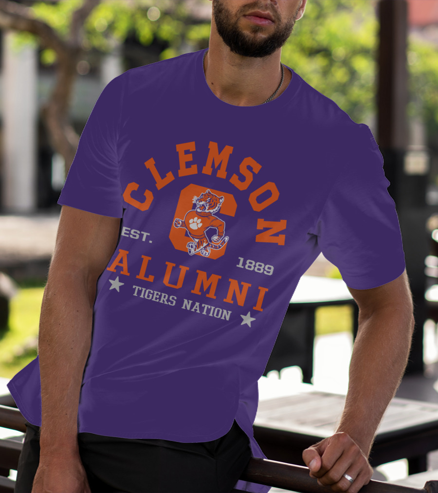 Clemson Alumni Tigers Nation Est. 1889 T-Shirt