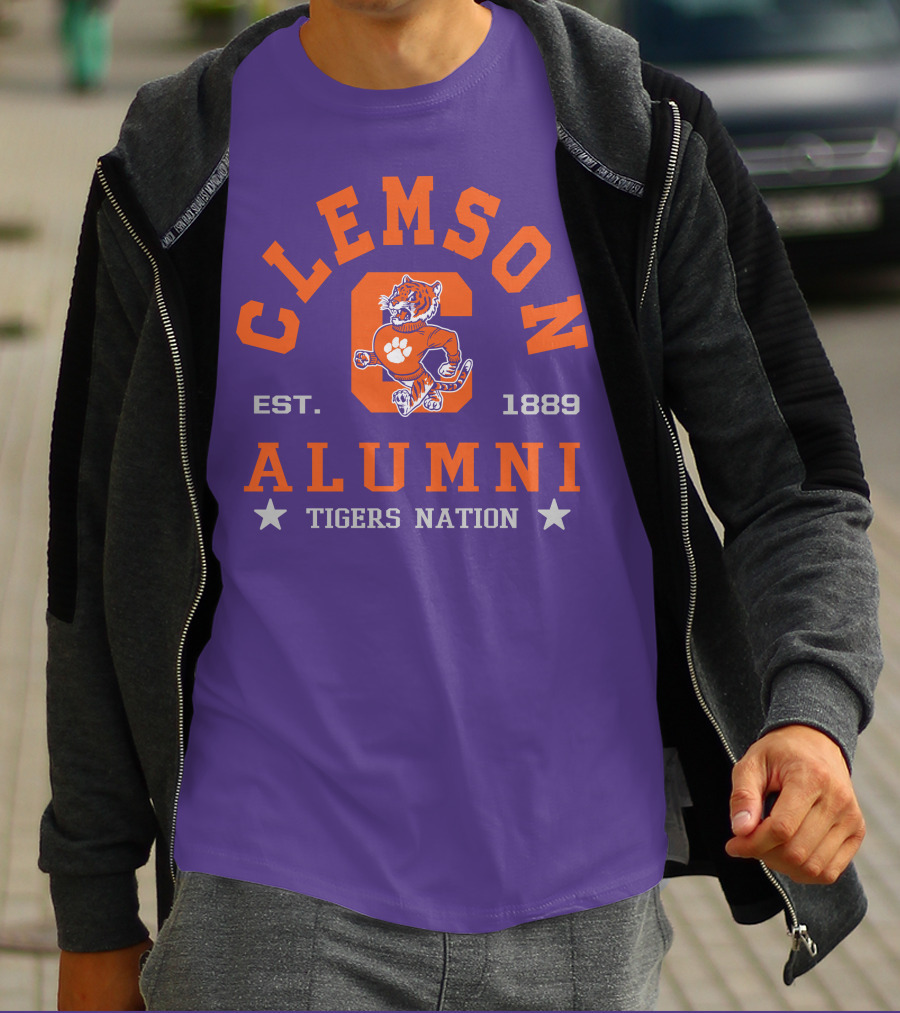 Clemson Alumni Tigers Nation Est. 1889 T-Shirt