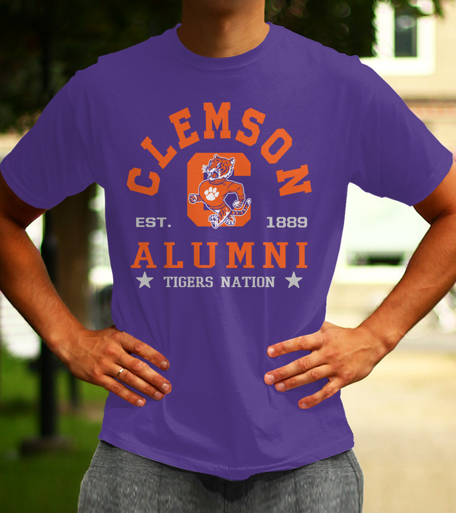 Clemson Alumni Tigers Nation Est. 1889 T-Shirt