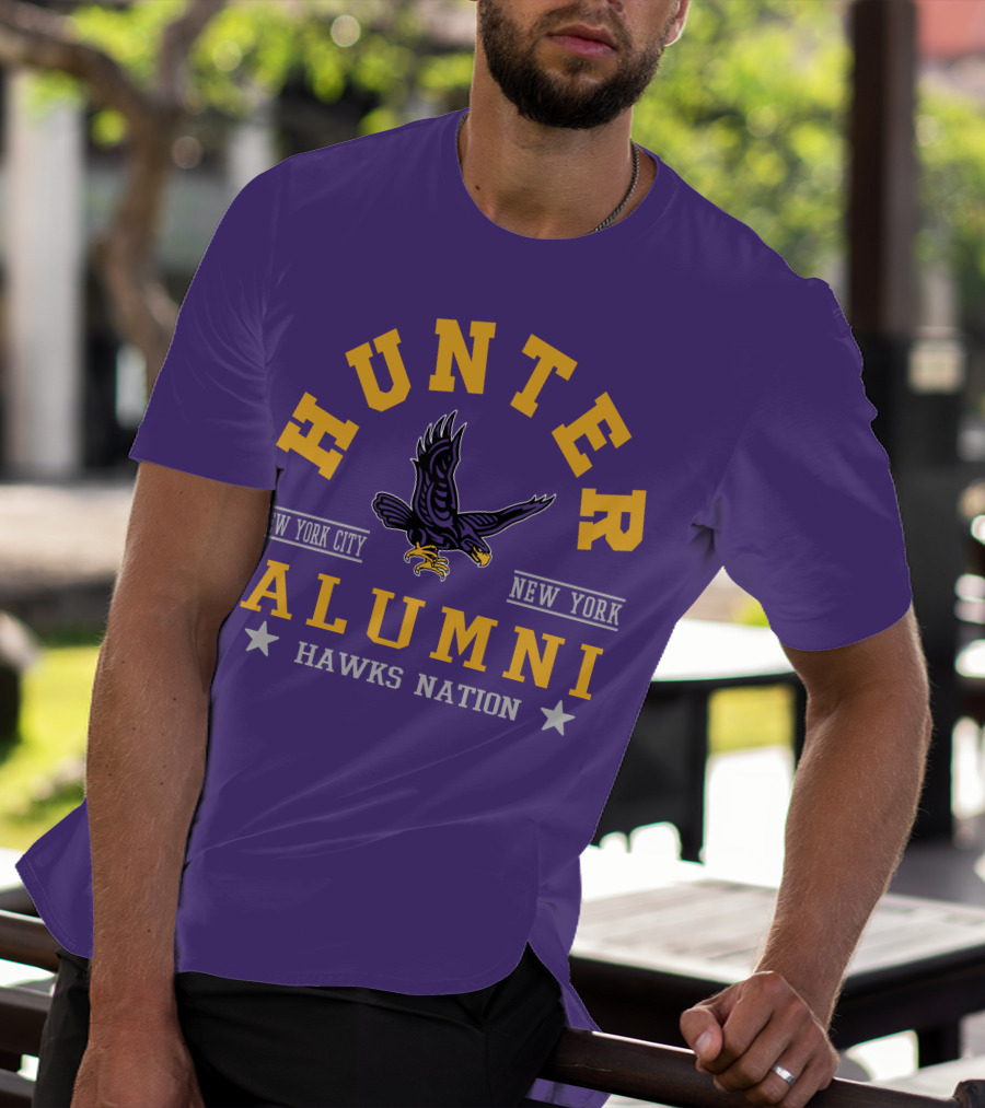 Hunter College New York City Hawks Alumni Nation T-Shirt