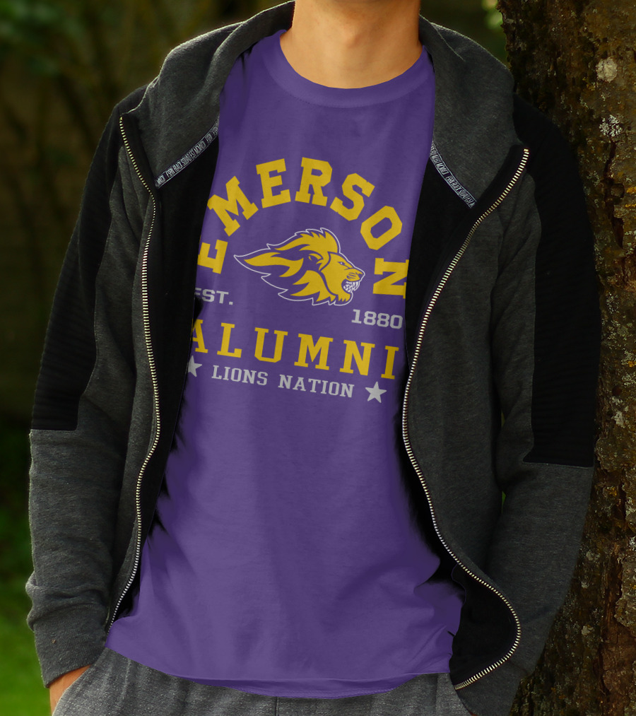 Emerson Alumni Lions Nation Est. 1880 T-Shirt