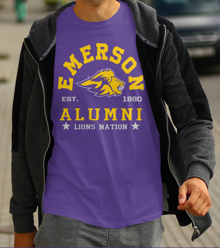 Emerson Alumni Lions Nation Est. 1880 T-Shirt