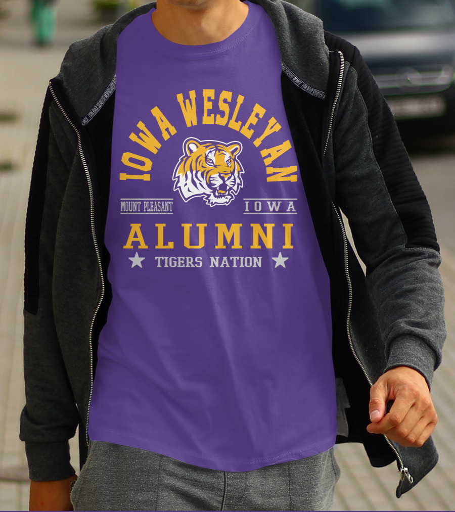 Iowa Wesleyan Alumni Tigers Nation Mount Pleasant Iowa T-Shirt