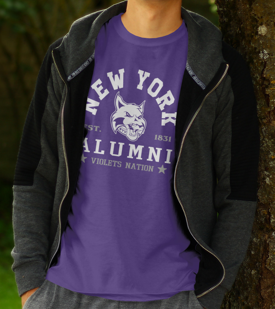 New York Alumni Violets Nation Est. 1831 NYU T-Shirt
