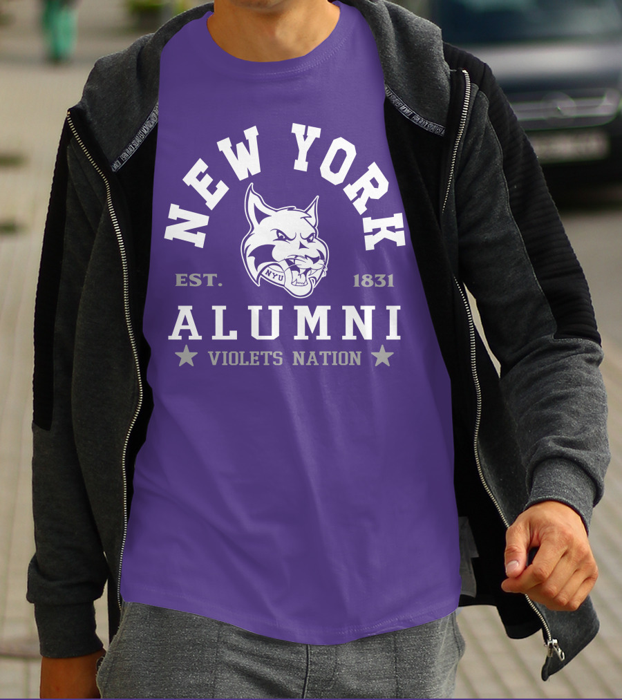 New York Alumni Violets Nation Est. 1831 NYU T-Shirt