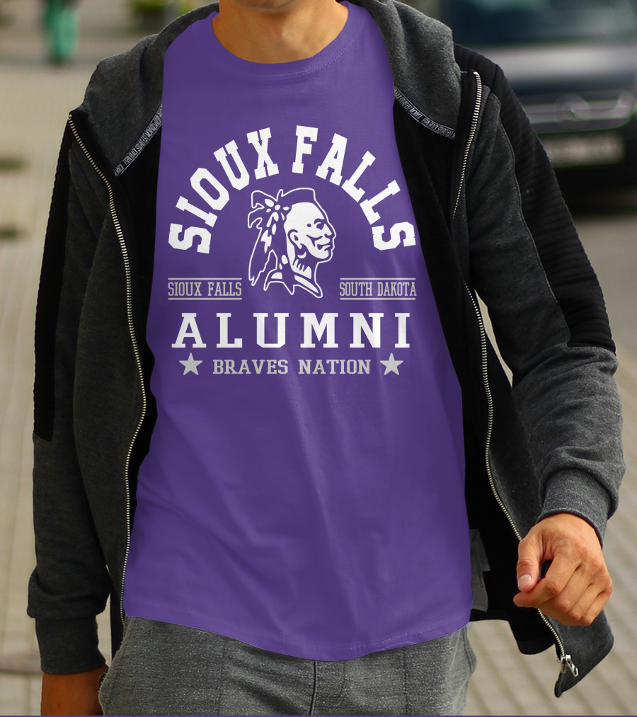 Sioux Falls South Dakota Alumni Braves Nation T-Shirt