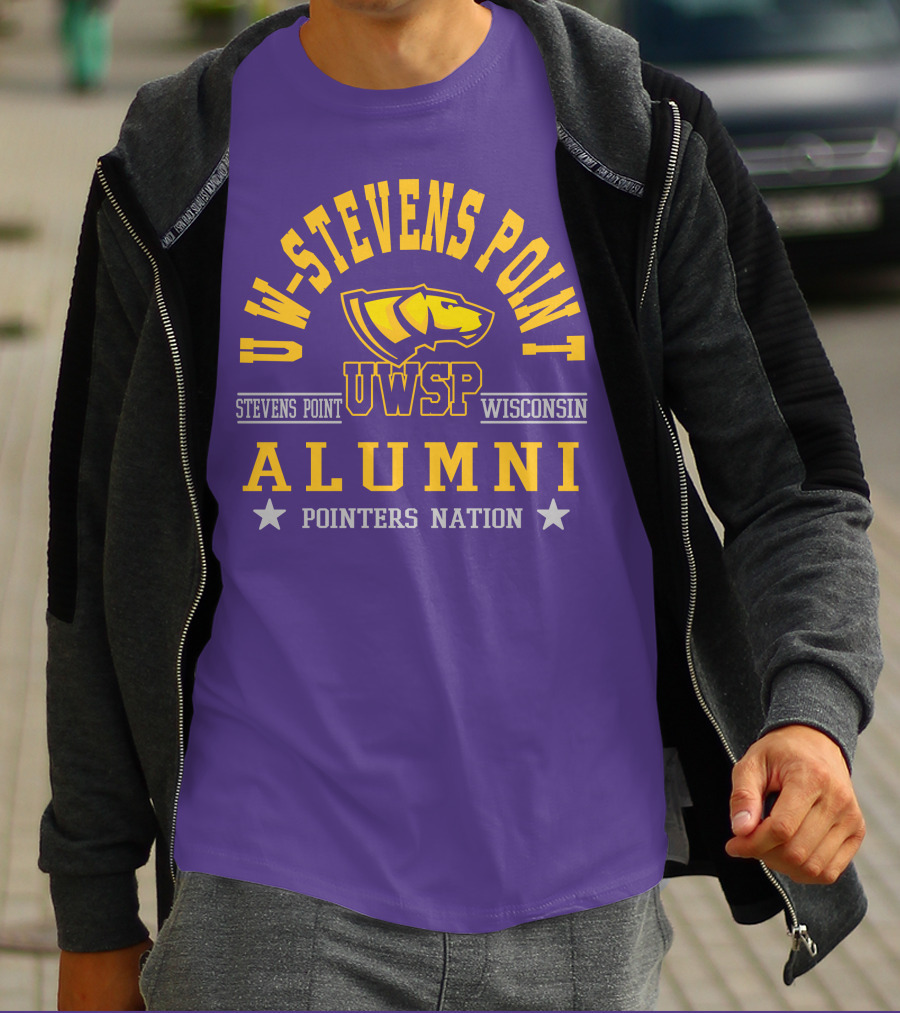 UW-Stevens Point Wisconsin UWSP Alumni Pointers Nation T-Shirt