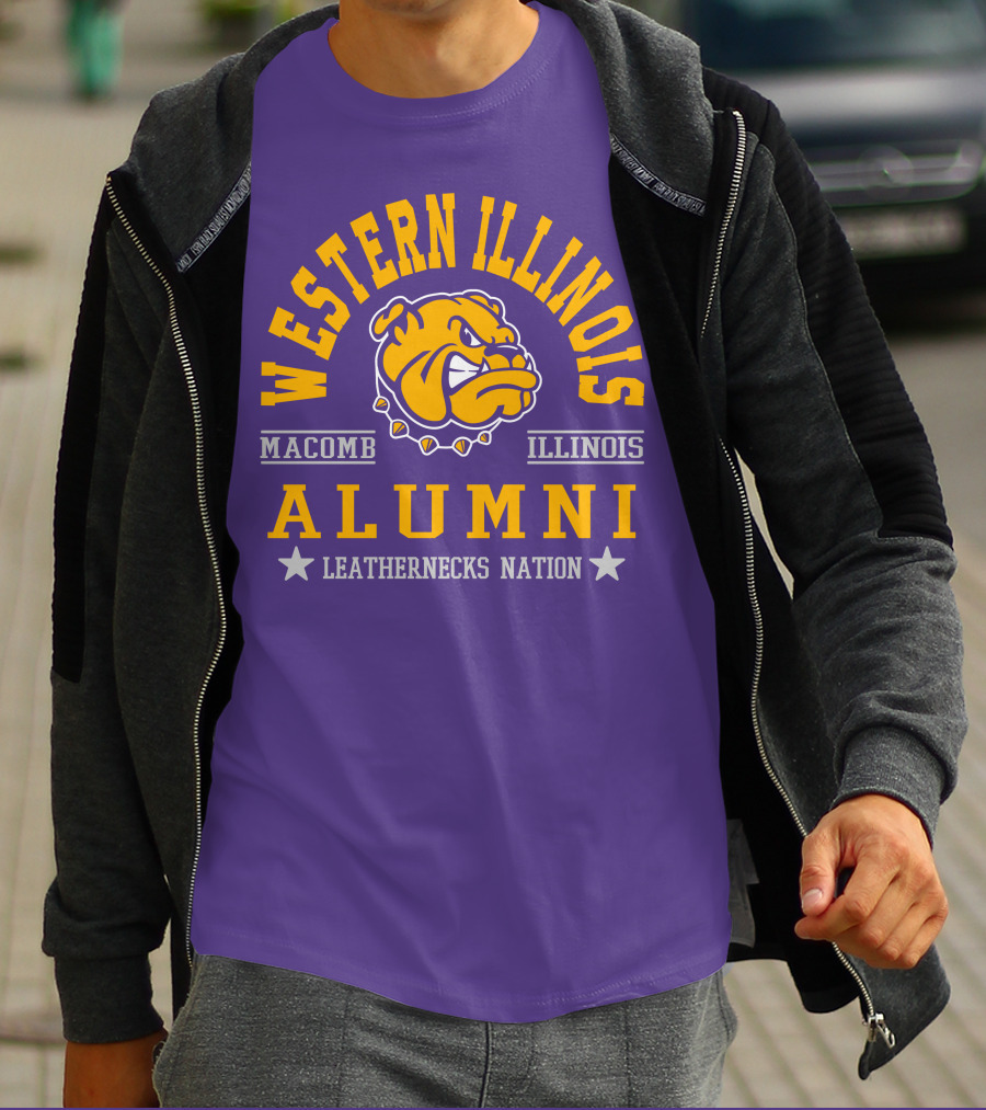 Western Illinois University Alumni Leathernecks Nation Macomb Illinois T-Shirt