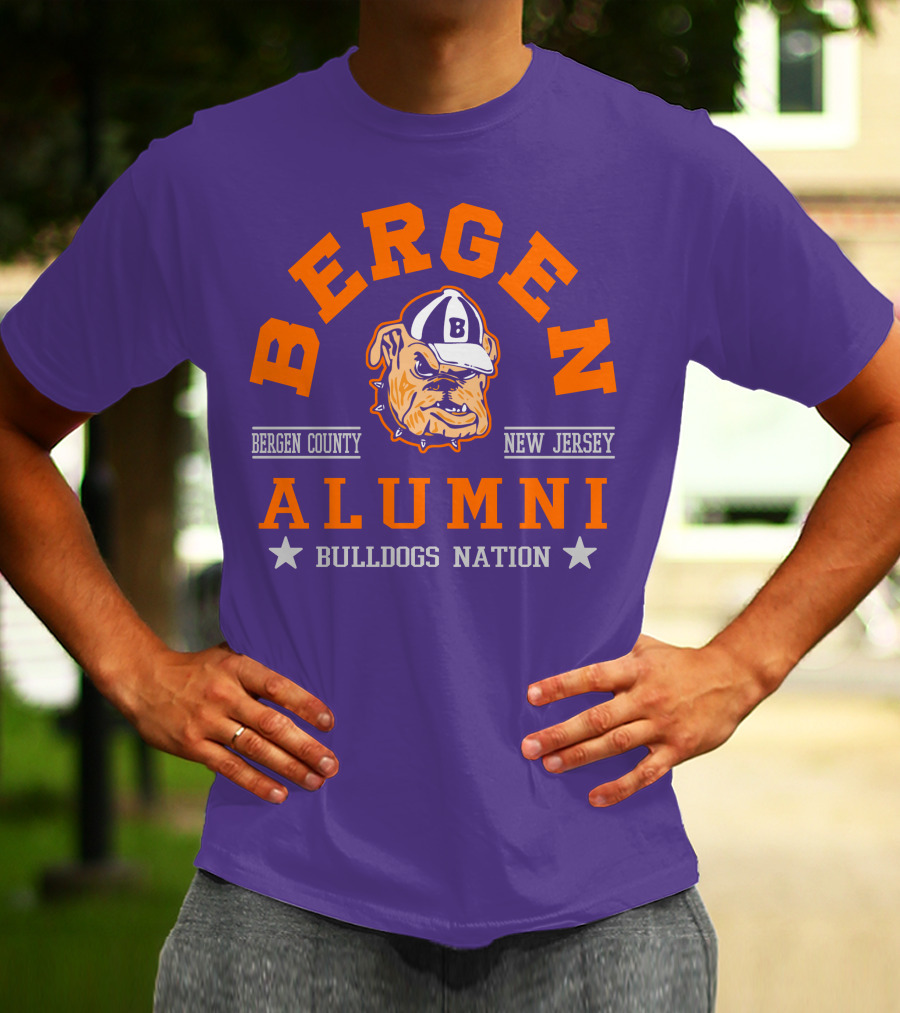 Bergen Alumni Bergen County New Jersey Bulldogs Nation T-Shirt