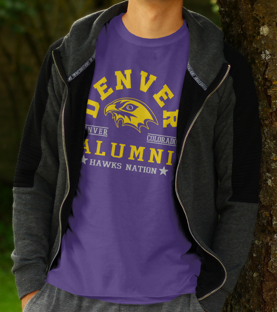 Denver Colorado Alumni Hawks Nation T-Shirt