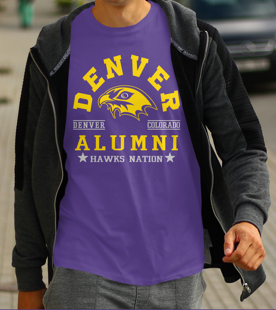 Denver Colorado Alumni Hawks Nation T-Shirt