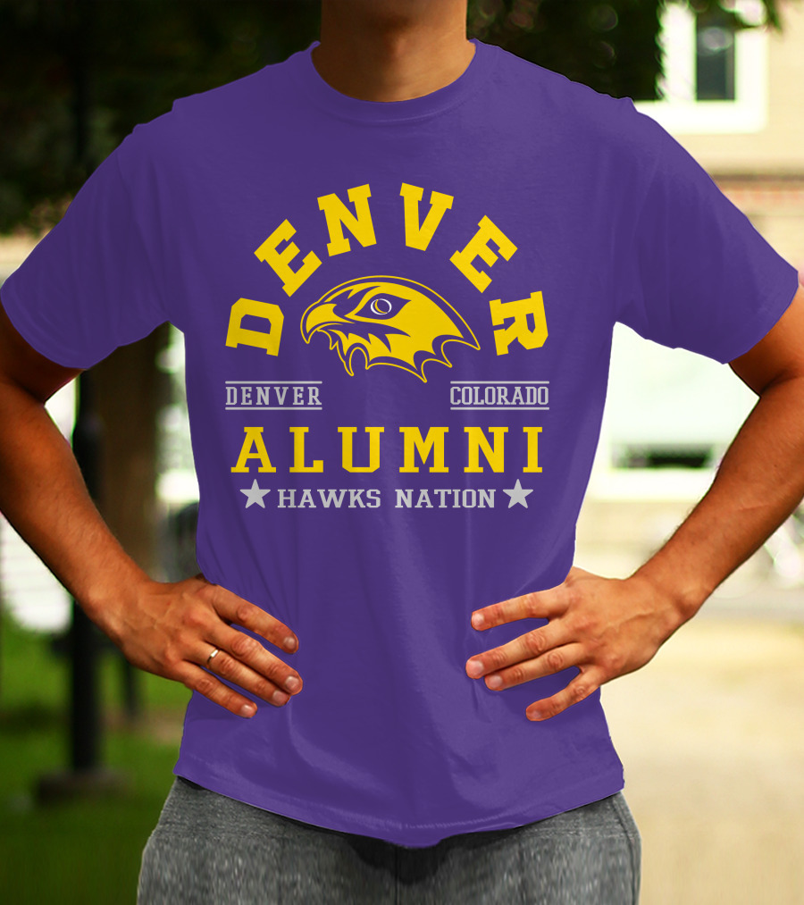 Denver Colorado Alumni Hawks Nation T-Shirt