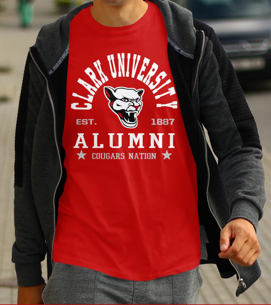 Clark University Alumni Cougars Nation Est. 1887 T-Shirt