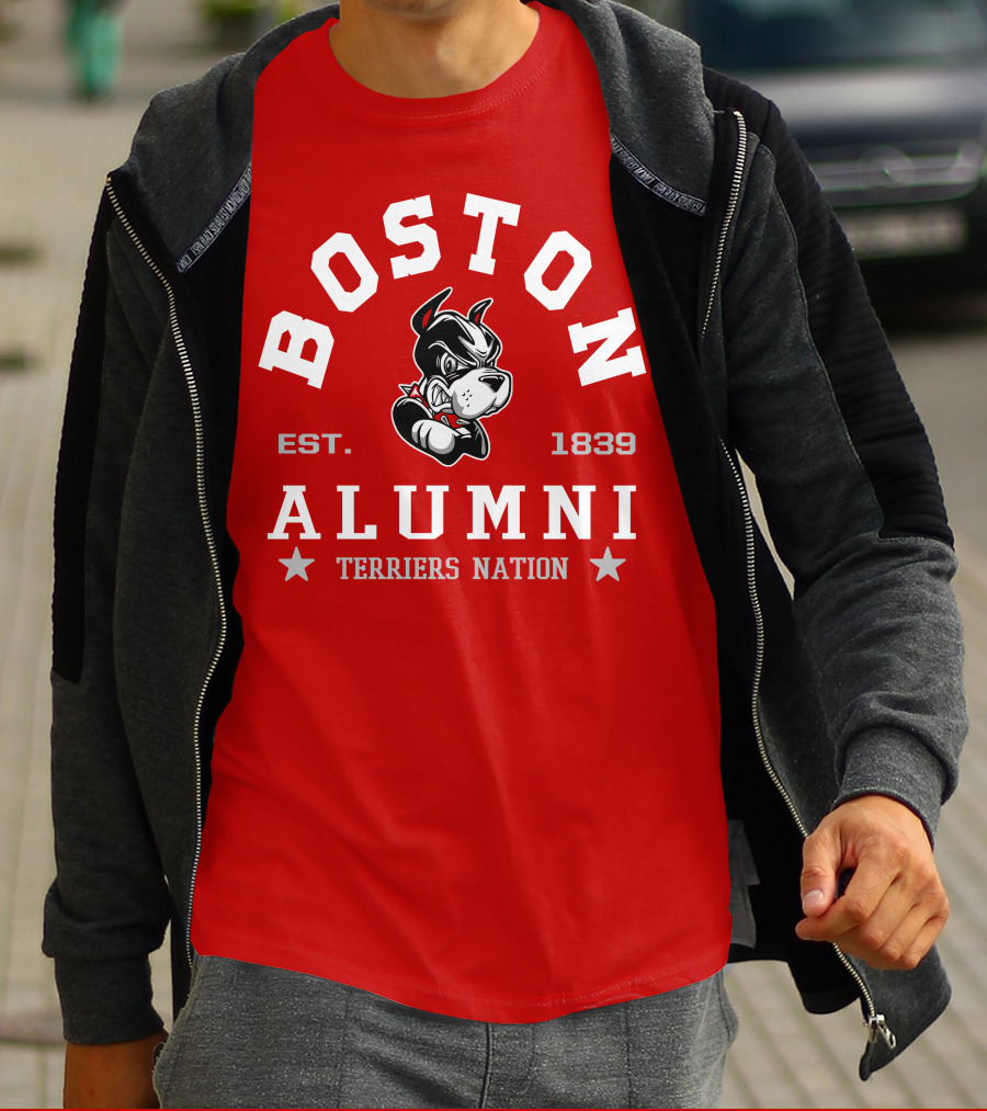 Boston University Alumni Established 1839 Terriers Nation T-Shirt