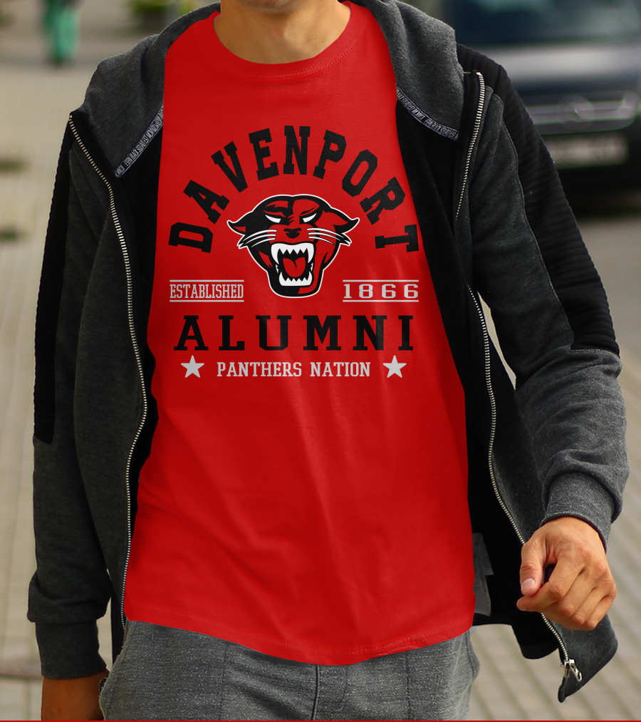 Davenport Alumni Panthers Nation Established 1866 T-Shirt