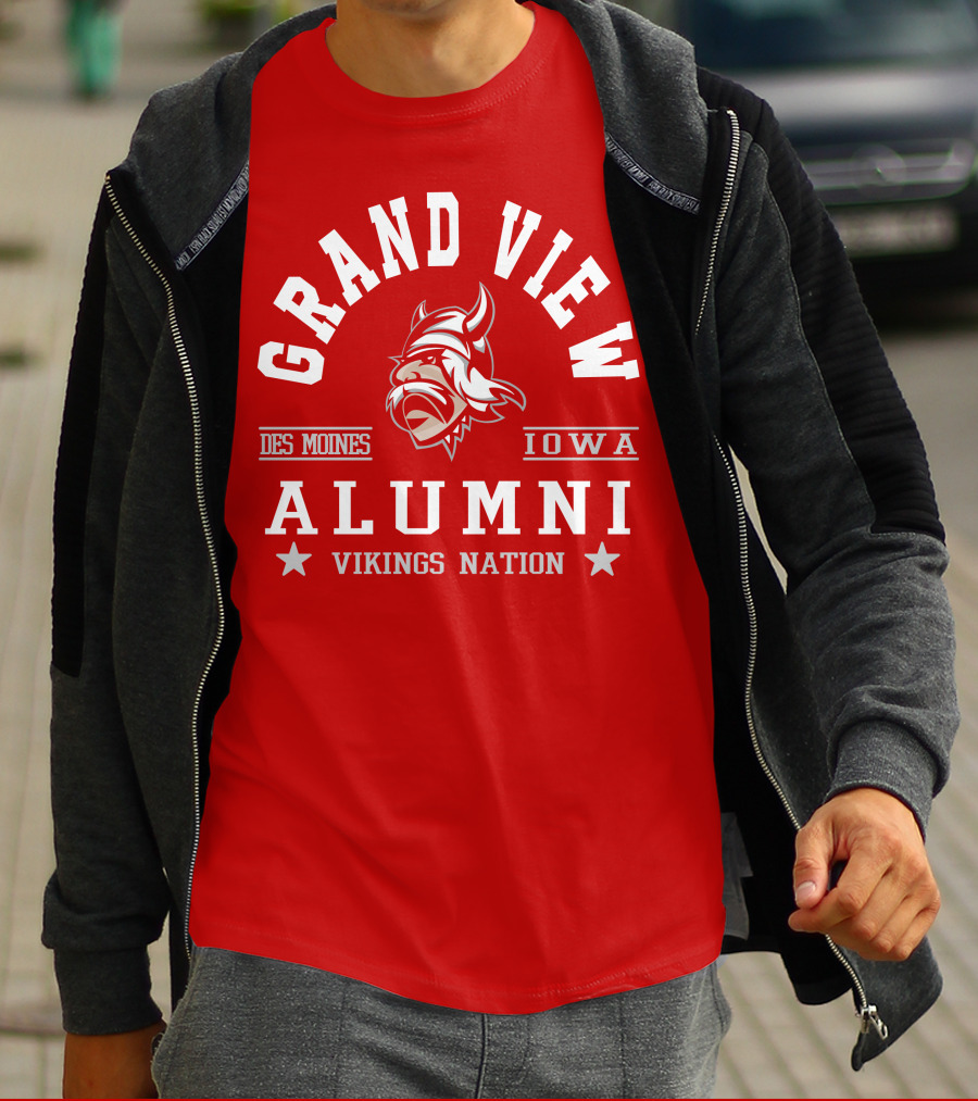 Grand View Iowa Des Moines Alumni Vikings Nation T-Shirt