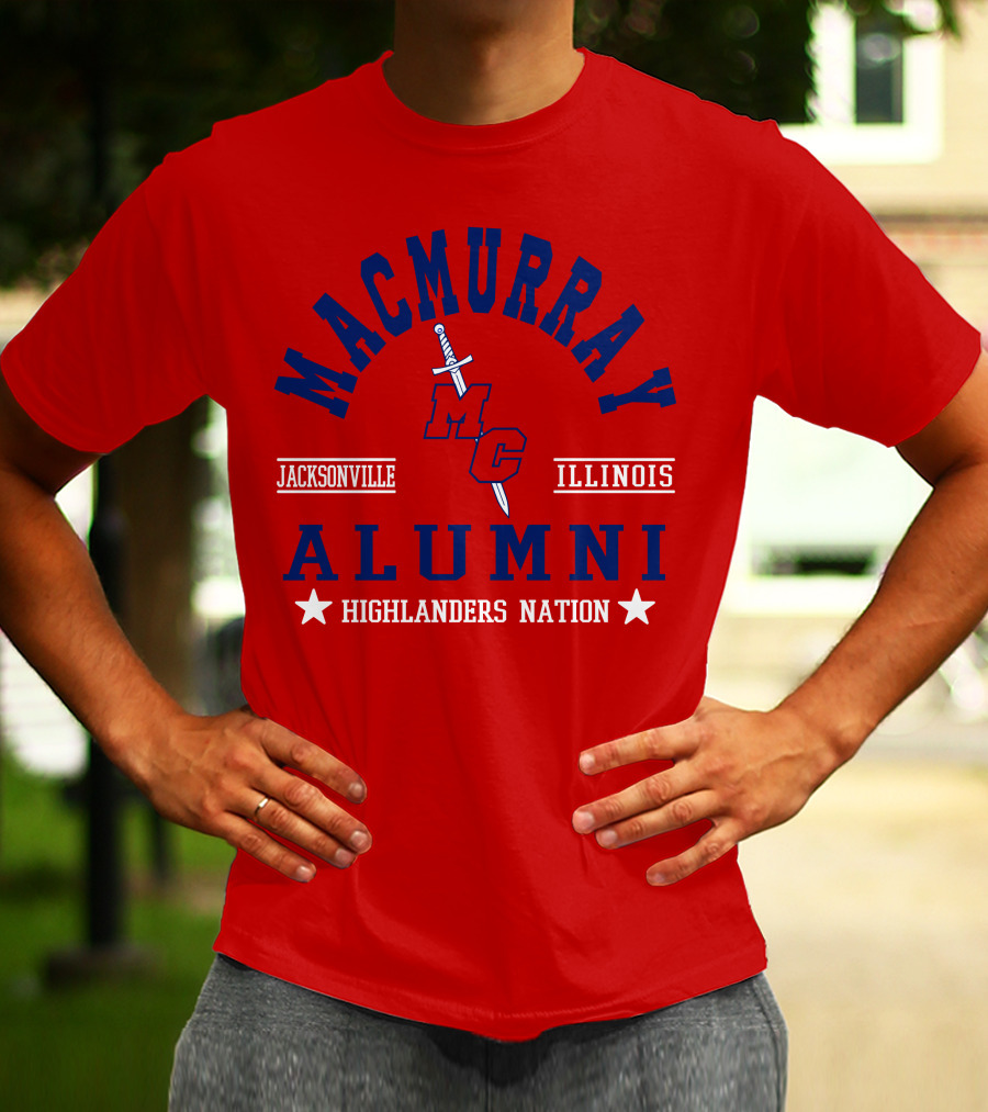 MacMurray College Jacksonville Illinois Alumni Highlanders Nation T-Shirt