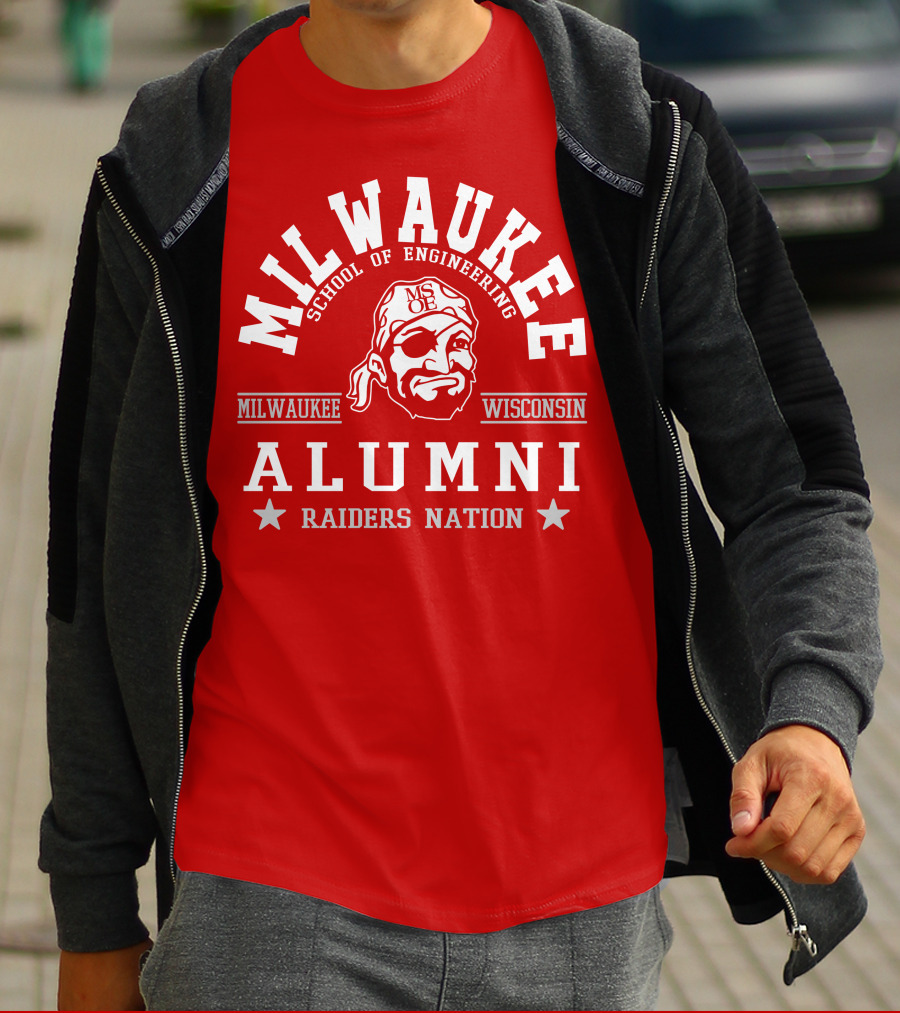 Milwaukee School Of Engineering Alumni Raiders Nation Wisconsin T-Shirt