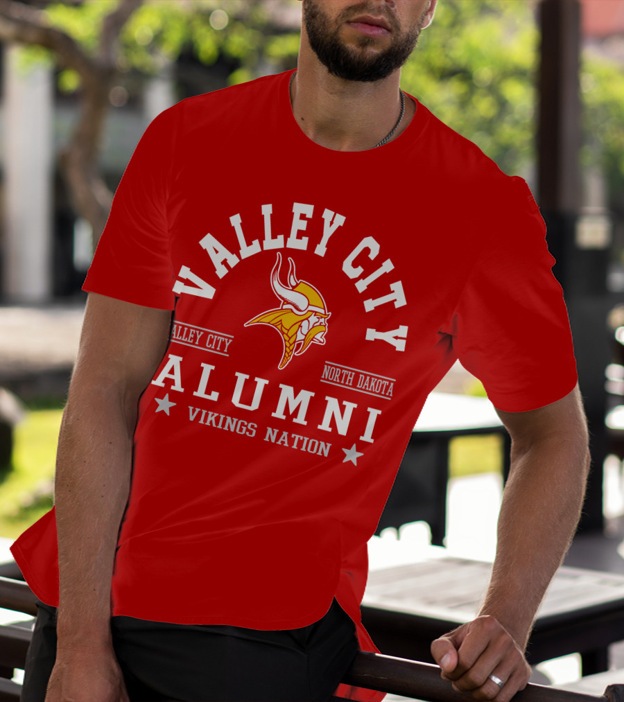 Valley City North Dakota Alumni Vikings Nation T-Shirt