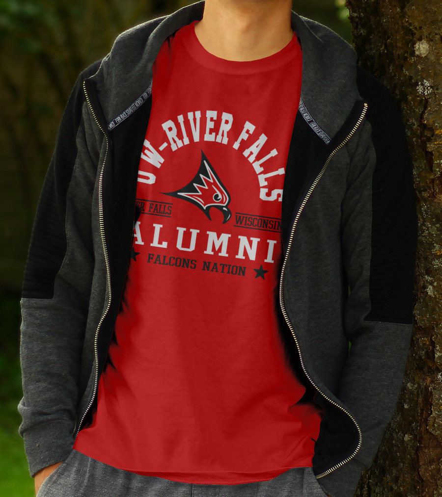 UW River Falls Wisconsin Alumni Falcons Nation T-Shirt