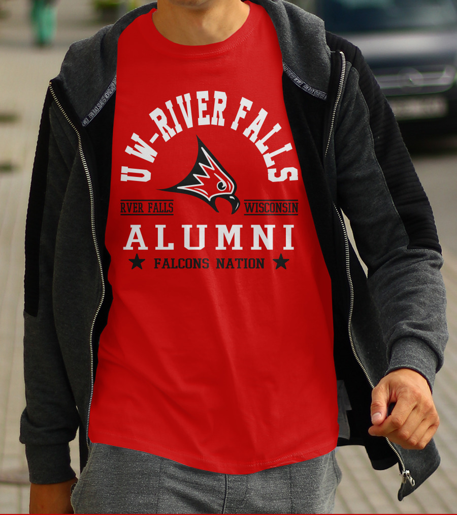UW River Falls Wisconsin Alumni Falcons Nation T-Shirt