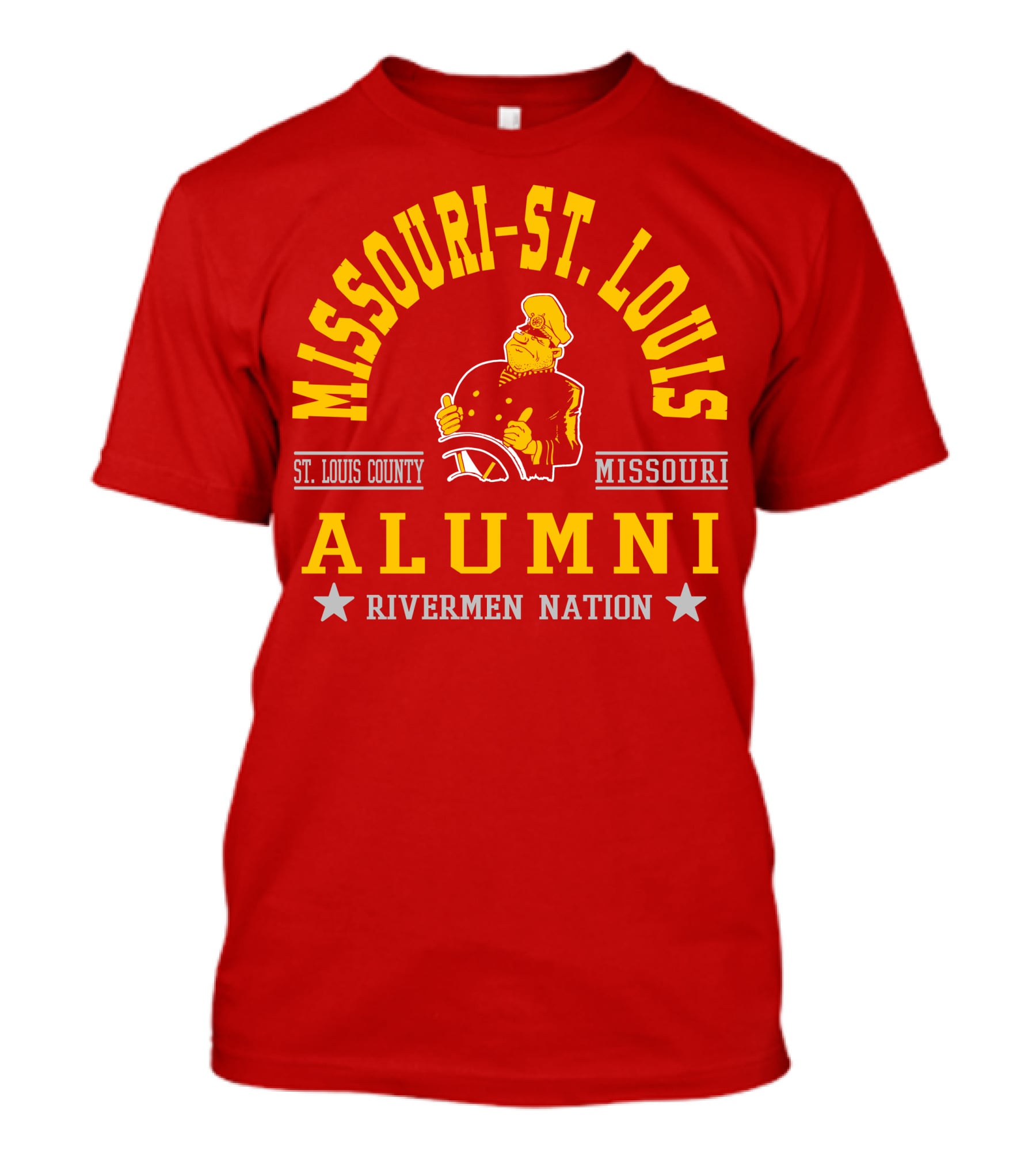 Missouri-St. Louis Alumni Rivermen Nation St. Louis County T-Shirt