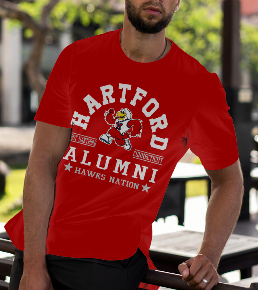 Hartford West Hartford Connecticut Alumni Hawks Nation T-Shirt